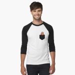 Betty White Pocket Shirt Baseball ¾ Sleeve T-Shirt