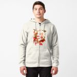 Marilyn Monroe watercolor signature Zipped Hoodie