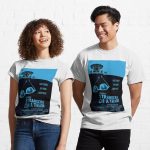 Alfred  Strangers On A Train     Printed T-Shirt