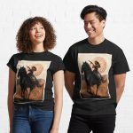 Dolores Riding his Horse- Westworld Sci-Fi Fanart Printed T-Shirt