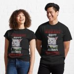 Yelling At Cat Meme - Happy Holidays Printed T-Shirt