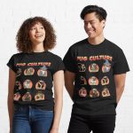 Pug Culture - Movies  Printed T-Shirt