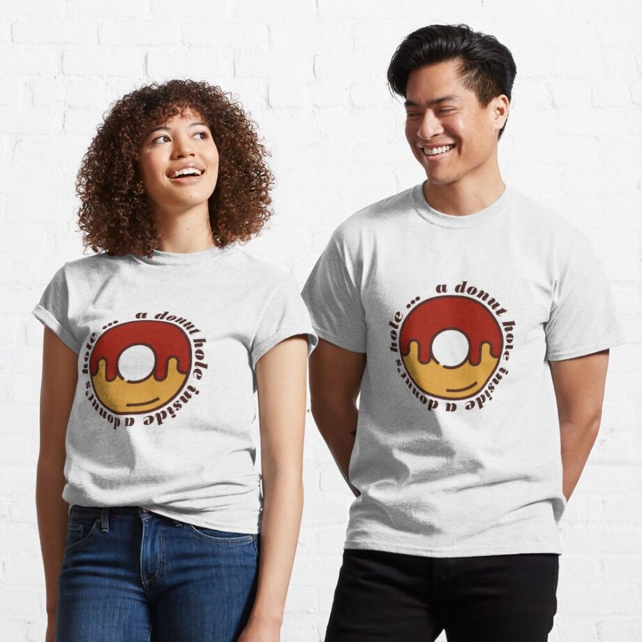 A Donut Hole Inside A Donut's Hole, Knives Out Printed T-Shirt