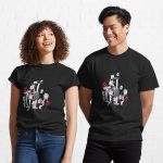 Cute Kitten - Cat Horror Movies Halloween Printed T-Shirt