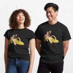 Nicolas Cage Banana Pattern Printed T-Shirt