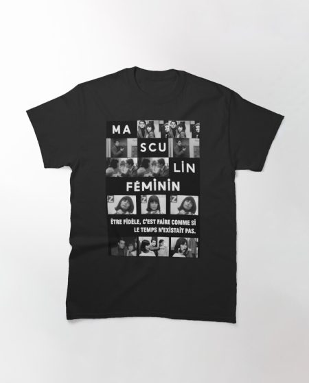 Masculin Féminin (1966 film) Jean Luc Godard Printed T-Shirt