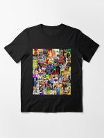 The Nineties 90's Pop Culture Cartoon Movie Music Collage Mosaic 1990's 80's Fan Art Gift Memorabilia  Essential T-Shirt