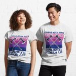 I Swing Both Ways Violently With An Axe LGBT Printed T-Shirt
