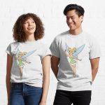 Tinker Bell Drawing Printed T-Shirt