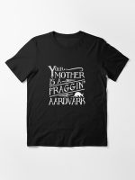 Your Mother is a Fraggin' Aardvark White Distressed Graphic Essential T-Shirt