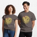 Watchmen Comedian Smiley - round Printed T-Shirt