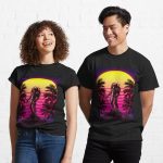 Retro Predator Image Printed T-Shirt