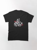 Horror Movies Cute Kitten Cats Printed T-Shirt