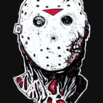 Jason Voorhees † Friday the 13th Pt. 7 Illustration Printed T-Shirt