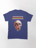 Goatess Doomwych : Video Home System Skull Printed T-Shirt