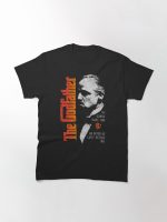 The Godfather Don Vito Corleone Color Movie Distressed Portrait  Printed T-Shirt