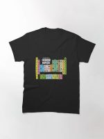 Periodic Table of Horror Movies Printed T-Shirt