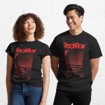Retro 80s Technoir Nightclub Poster from the Terminator Movie Printed T-Shirt