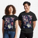 Pedro Pascal Dark Tint Collage Fan Art - Tinted Version - Design 5 Printed T-Shirt