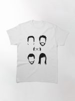 Black And White Face Design Sunny Films Philadelphia Printed T-Shirt
