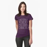 emotionally attached to fictional characters #white Fitted T-Shirt