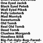 Muppet Treasure Island Rollcall Names List Printed T-Shirt