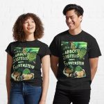 Abbott and Costello meet Frankenstein Printed T-Shirt