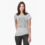 emotionally attached to fictional characters #black Fitted T-Shirt