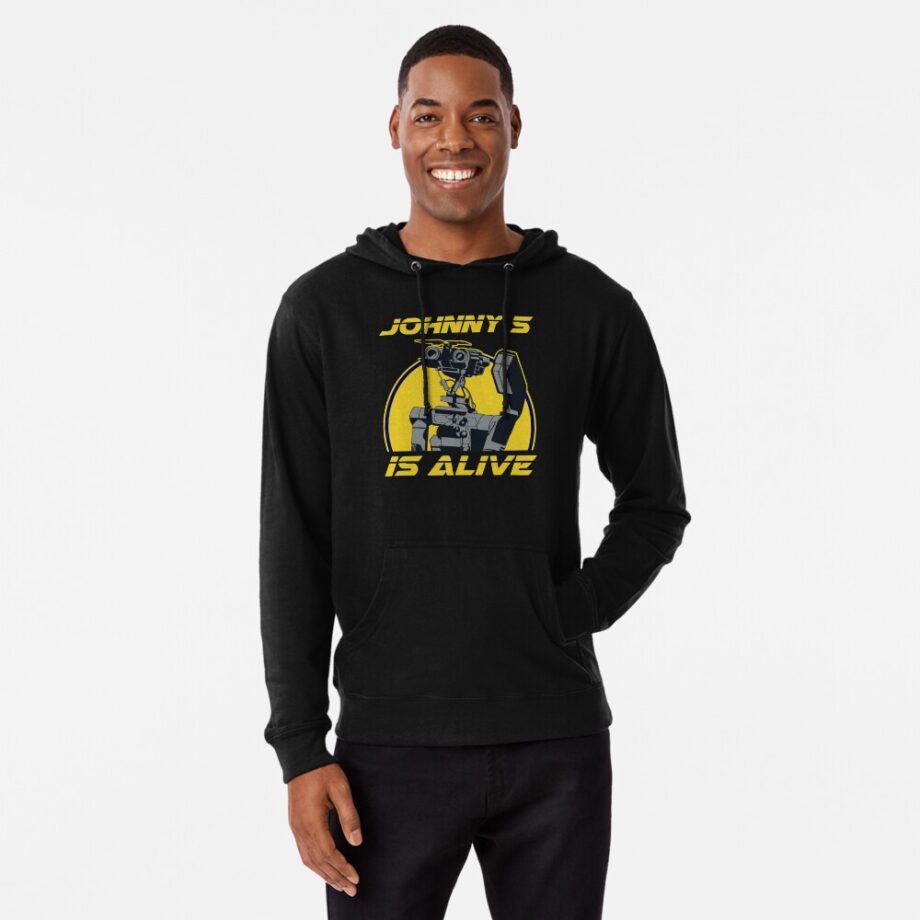 Johnny 5 is alive Lightweight Hoodie