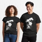 Lèon Movie Black and White Vectorized <3 Printed T-Shirt