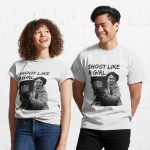 Agnes Varda Shoot Like A Girl Printed T-Shirt