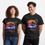80s Retrowave Testarossa Printed T-Shirt