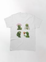 Kermit meme sticker set Printed T-Shirt