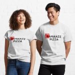 Kamikaze pizza - wristcutters Printed T-Shirt