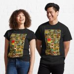 Vintage Classic Horror Monster Movie Posters Printed T-Shirt