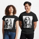 Blind Woman Printed T-Shirt