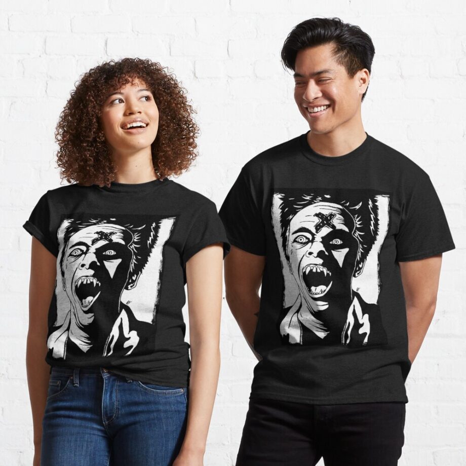 My Best Friend is a Vampire Printed T-Shirt