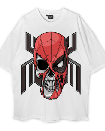 Badass Superhero Skull Oversized T-Shirt