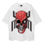 Badass Superhero Skull Oversized T-Shirt