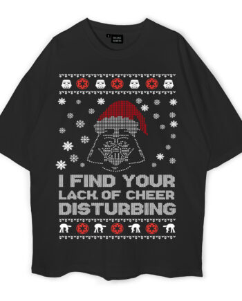 Christmas Pattern Oversized T-Shirt
