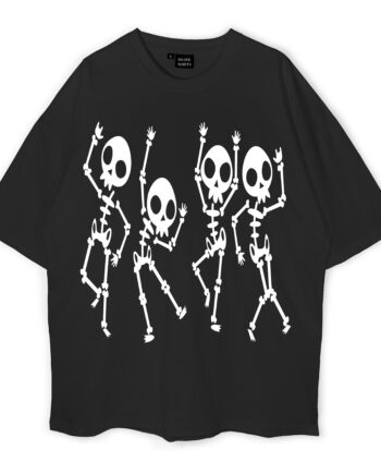 Dancing Skull Oversized T-Shirt