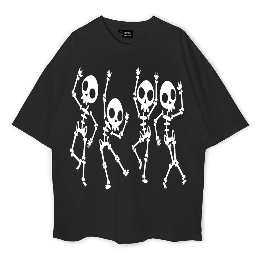 Dancing Skull Oversized T-Shirt