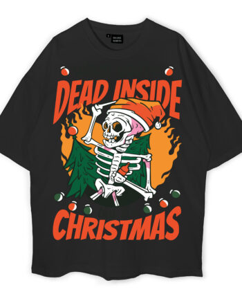 Dead Inside Christmas Oversized T-Shirt