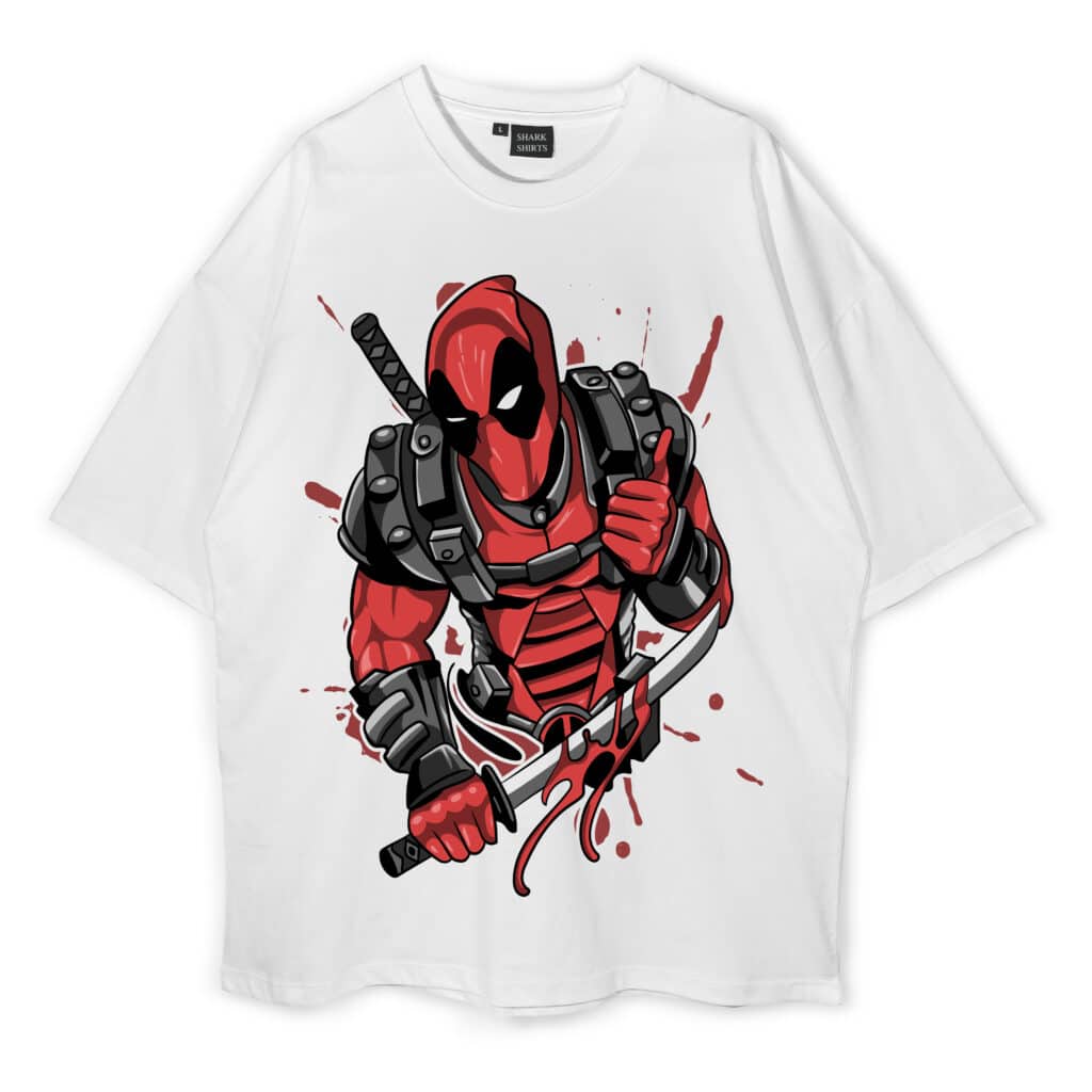 Deadpool Oversized T-Shirt - Shark Shirts