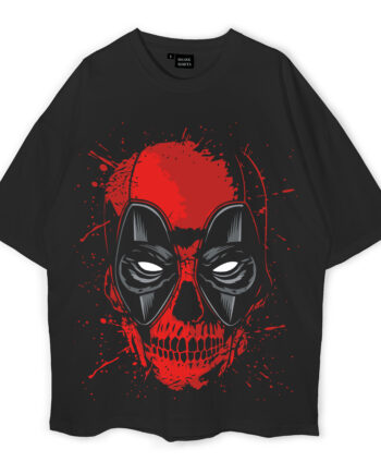 Deadpool Splatter Oversized T-Shirt