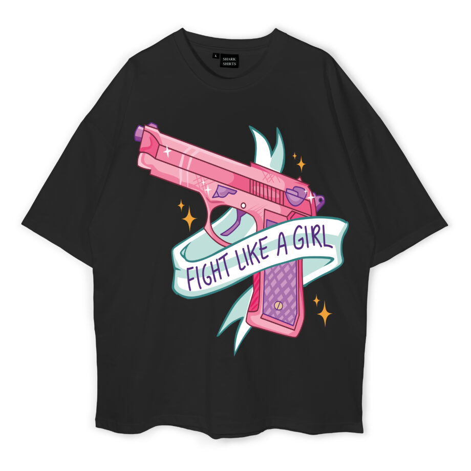 Fight Like A Girl Oversized T-Shirt