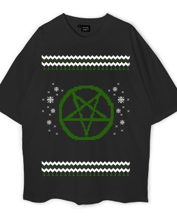 Green Pentagram Oversized T-Shirt
