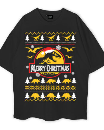 Jurassic Christmas Oversized T-Shirt