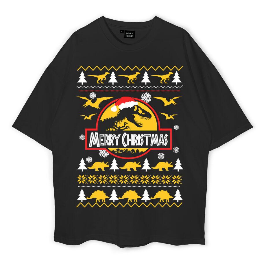 Jurassic Christmas Oversized T-Shirt