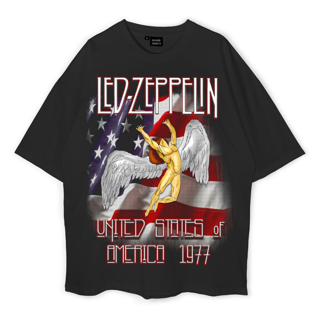 Led Zeppelin Oversized T-Shirt - Shark Shirts